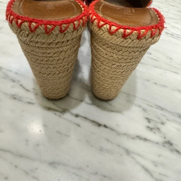 Valentino leather platform espadrille sandals IT39.5 Includes dust bag and box - Picture 3 of 7